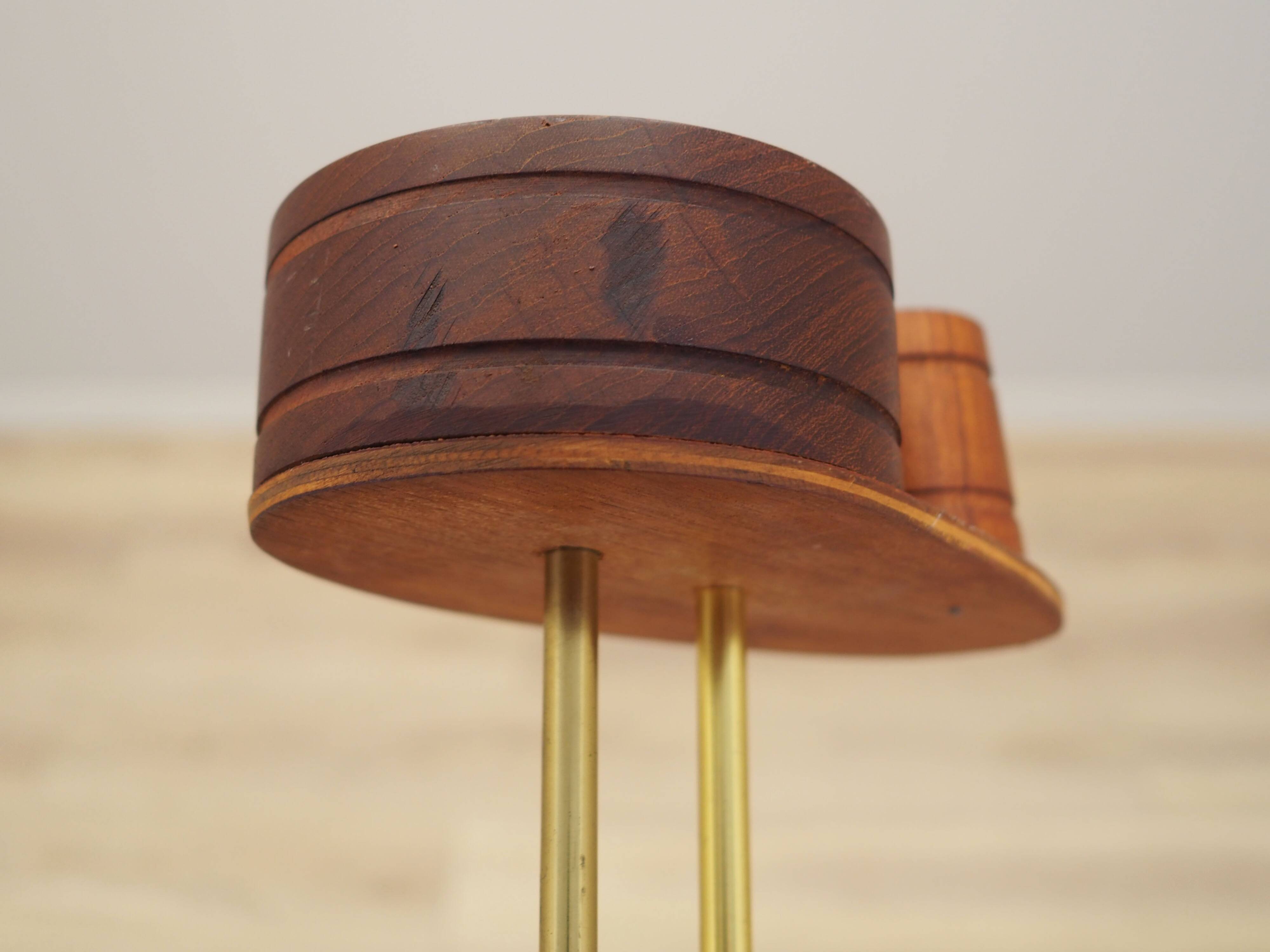 Teak ashtray, Danish design, 1970s, production: Denmark