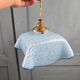 Antique blue speckled glass suspension in the style of Clichy – Draped shape