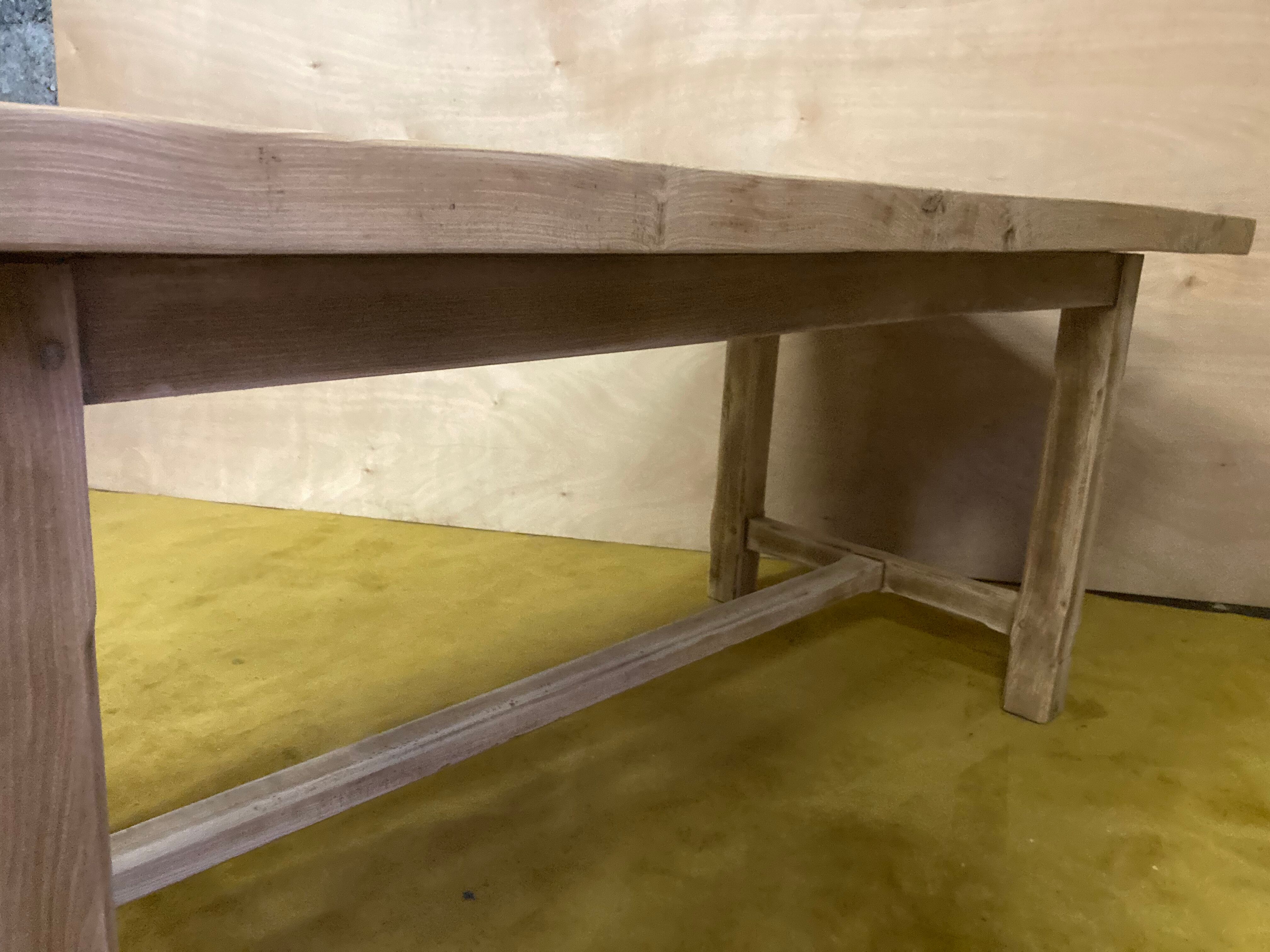 Farmhouse table bois brut