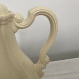 Plain ivory teapot Digoin Sarreguemines