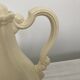 Plain ivory teapot Digoin Sarreguemines