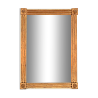 Miroir en bois doré 70x50 cm
