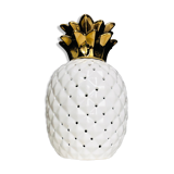 White ceramic pineapple lamp