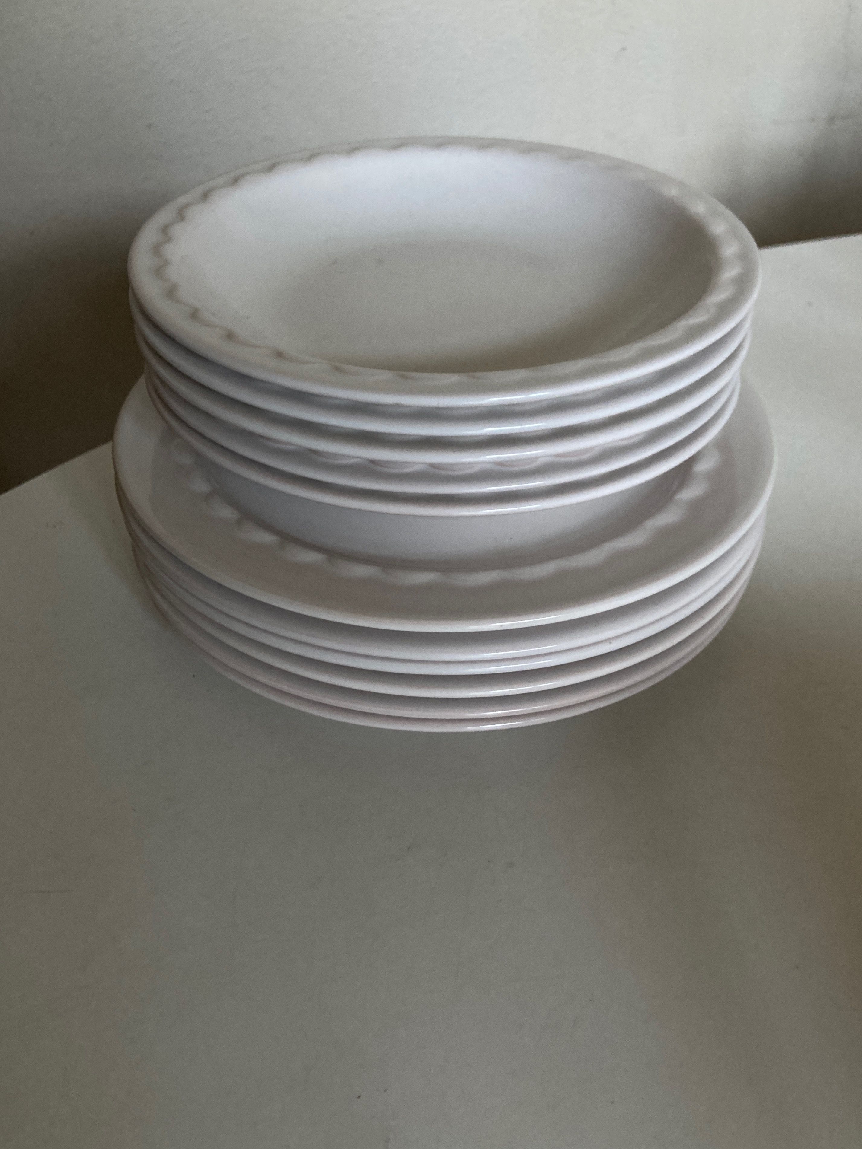 Set of 11 dessert plates and glazed earth cap 1970 by Pierre Motton for Gien