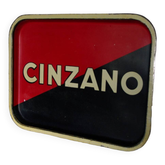 Plateau "Cinzano" en tôle, 1960