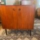 Scandinavian teak furniture with 2 doors
