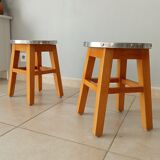 Pair of vintage side tables 70s/80s