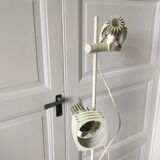 70s/80s parquet floor lamp with 2 spotlights