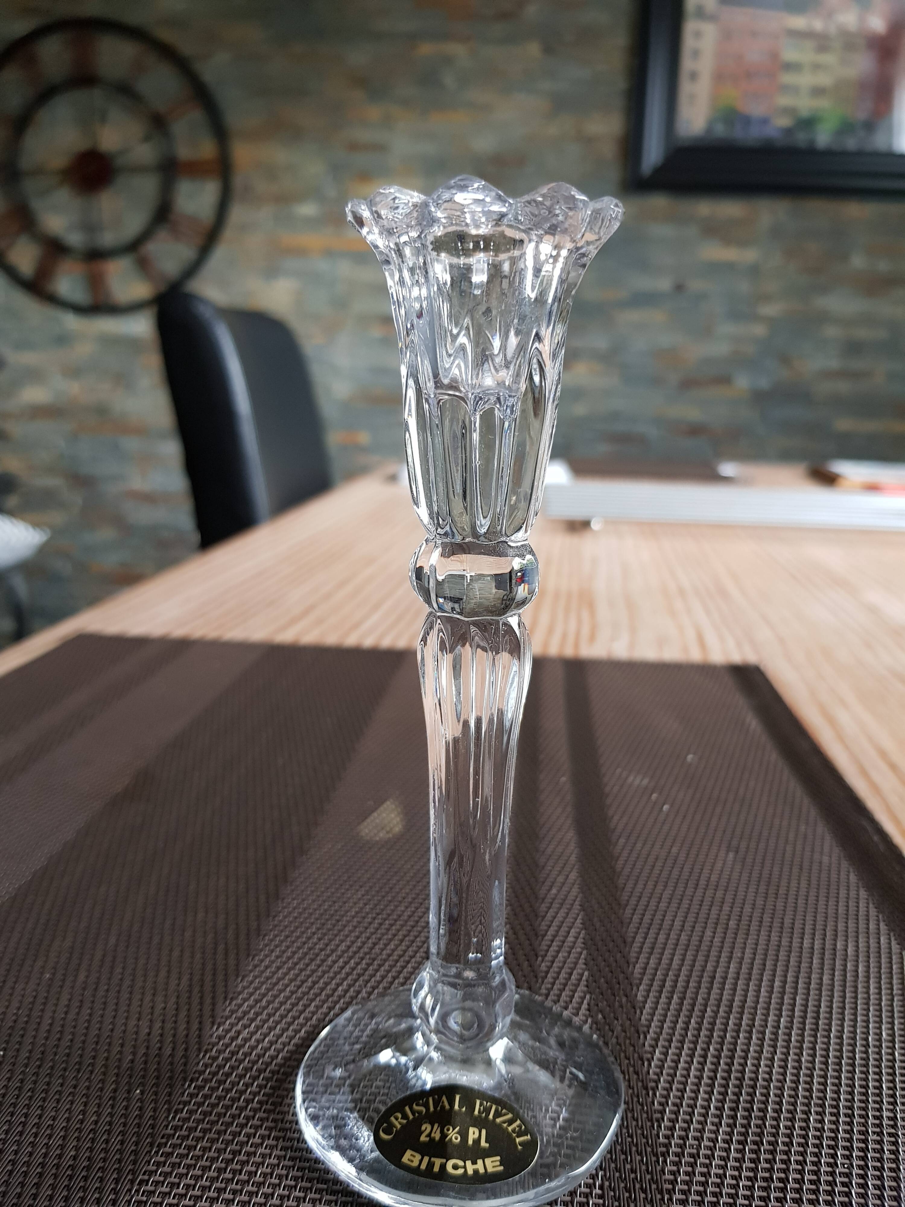 Crystal candle holder