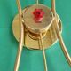 Large vintage gold four-light wall sconce