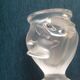Antique crystal vase signed Lalique