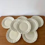 Set 8 assiettes dessert ivoire Bernardeau B&C