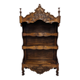 Etagère estagnier provençal de style Louis XV en noyer, France fin XIXème