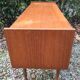Commode scandinave en teck à 2 tiroirs et 1 abattant