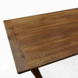 Farm table set and its 2 benches