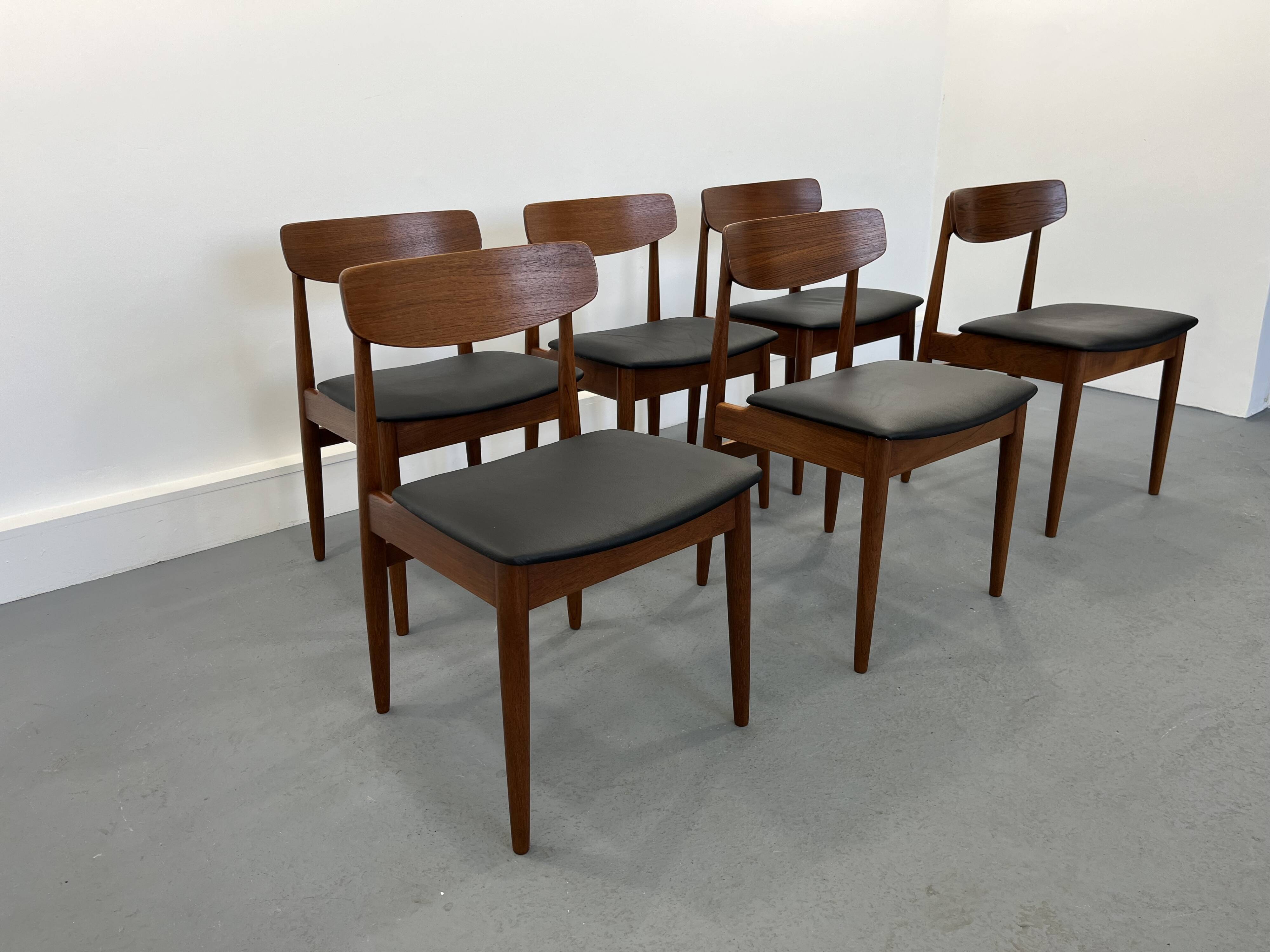 Vintage Teak Dining Chairs from Casala, 1960s, Set of 6