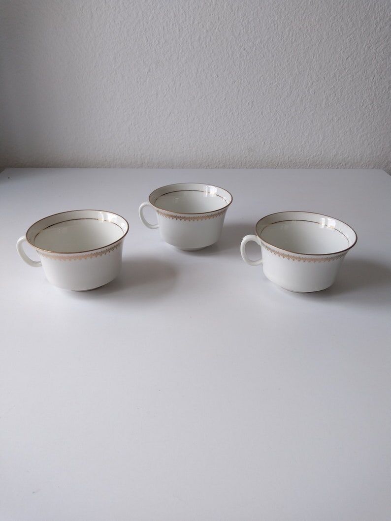 Large Limoges porcelain cups