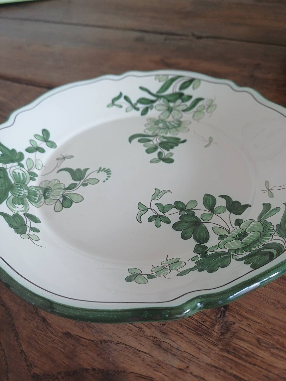 Faïence de Nevers, France; set of plates