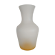 Frosted glass carafe with yellow bottom
