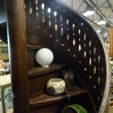 Escalier colimaçon en bois XXeme