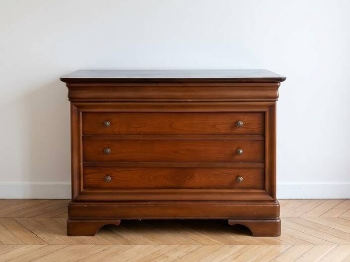Louis Philippe style wooden chest of drawers