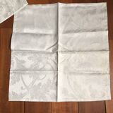 Serviette Christofle "Orangerie" coton Gris damassé