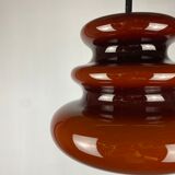 Brown glass pendant light 'AH 1' by Peill et Putzler
