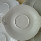 Set de 6 assiettes en porcelaine de Limoges pour "Café Gourmand"