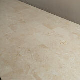 Table basse en travertin incrustation