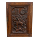 Carved oak solid wood door