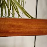 Side table compass legs Czechoslovakia Dievozpracujici mahogany