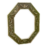 Large octagonal mirror design handcrafted creation decoration