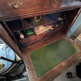 Secretary in solid walnut