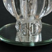 Art deco glass lamp foot
