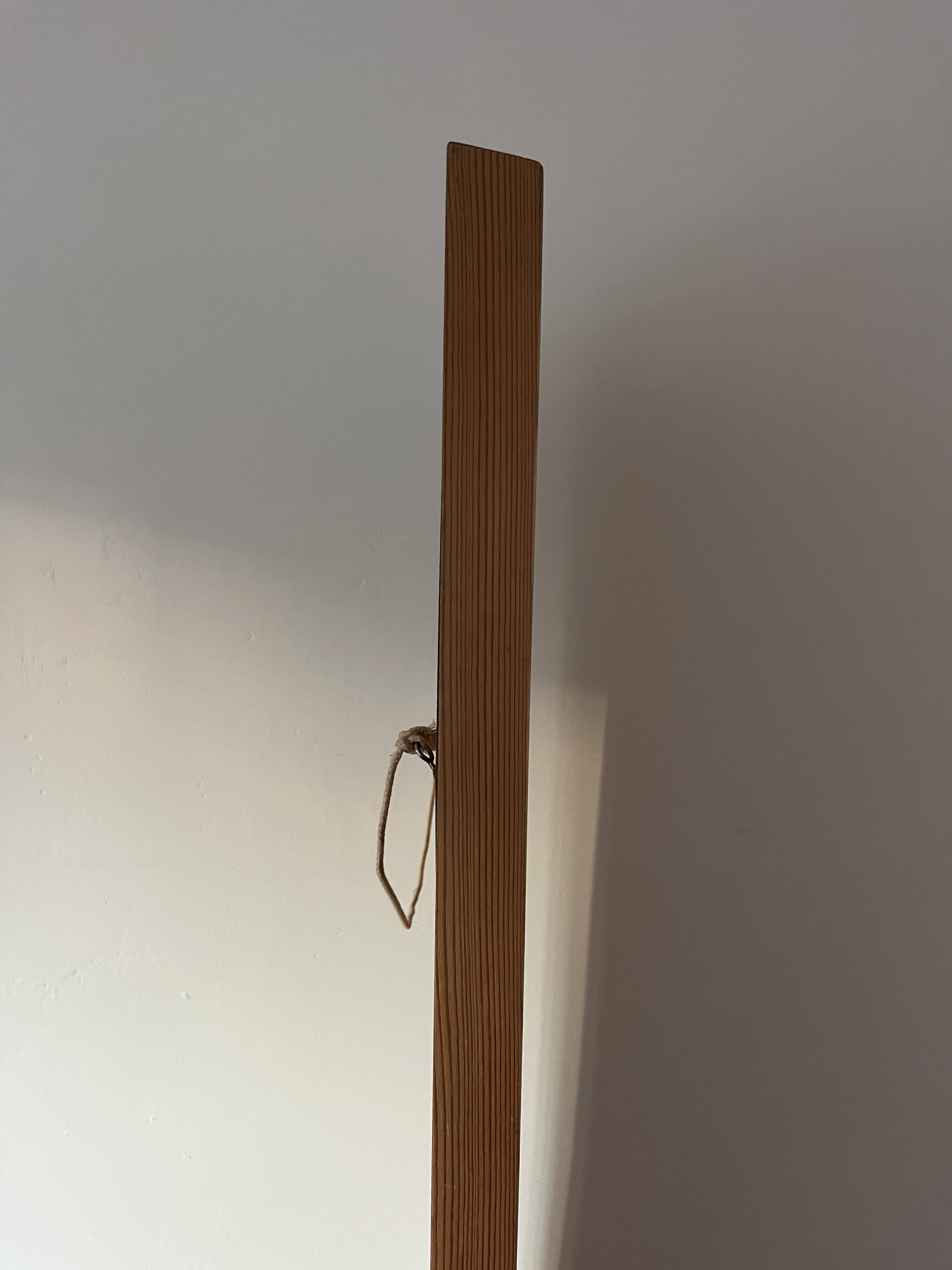 Danish vintage pine mirror - mid-century mirror