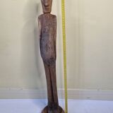 Carved wooden monoxyl tribal statue, Central Africa, 87 cm