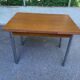 Table de cuisine extensible en bois et acier Cuisines You France 1980