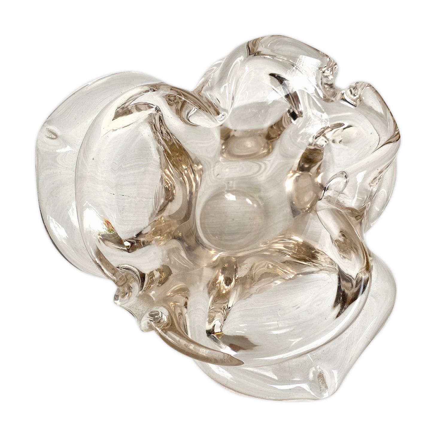 Pink Murano glass ashtray