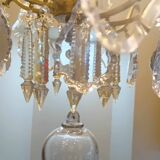 Large crystal chandelier from the 1st half of the 20th century.