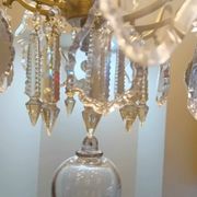 Large crystal chandelier from the 1st half of the 20th century.