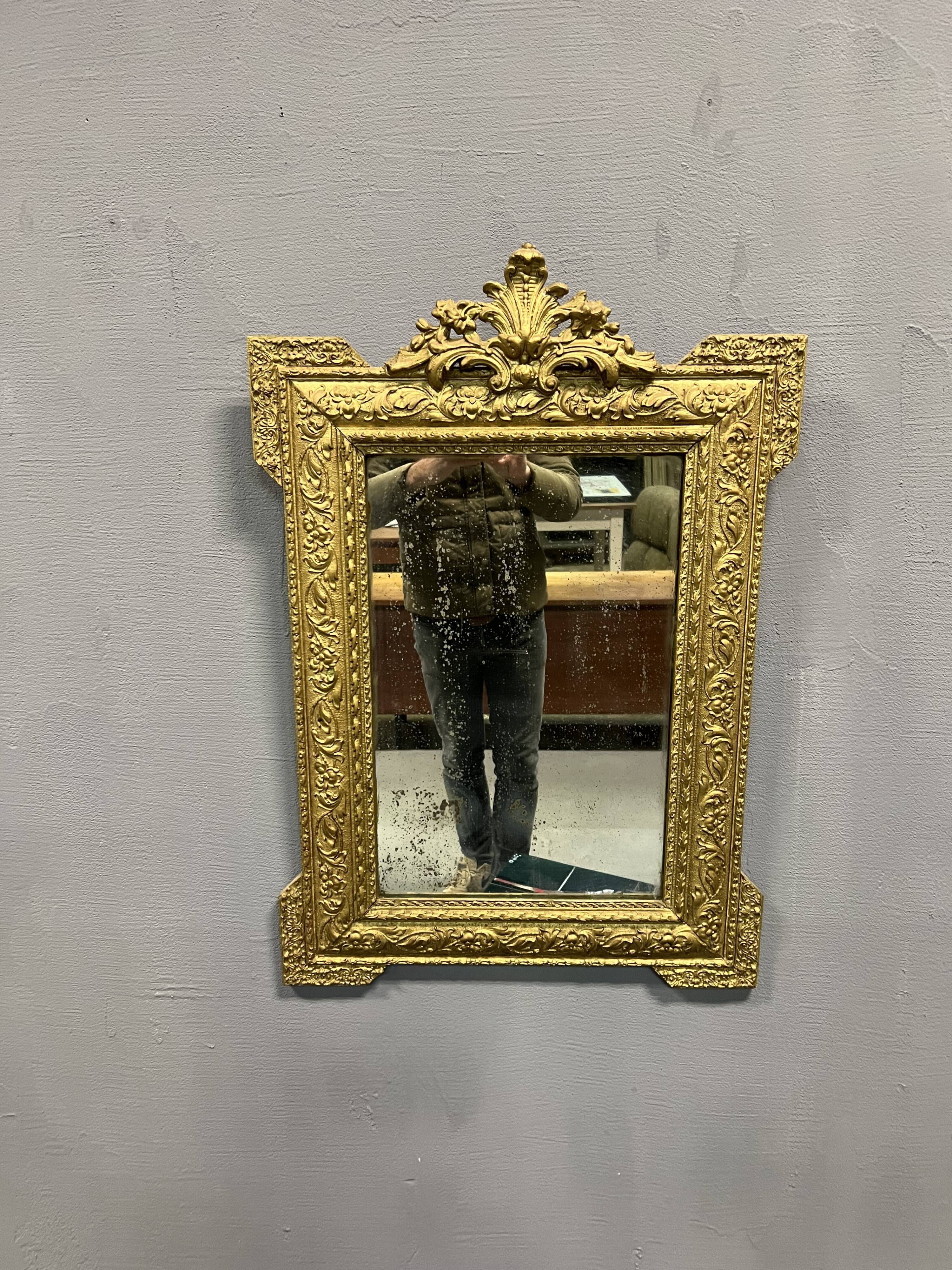Golden mirror Louis XV - 86x59cm