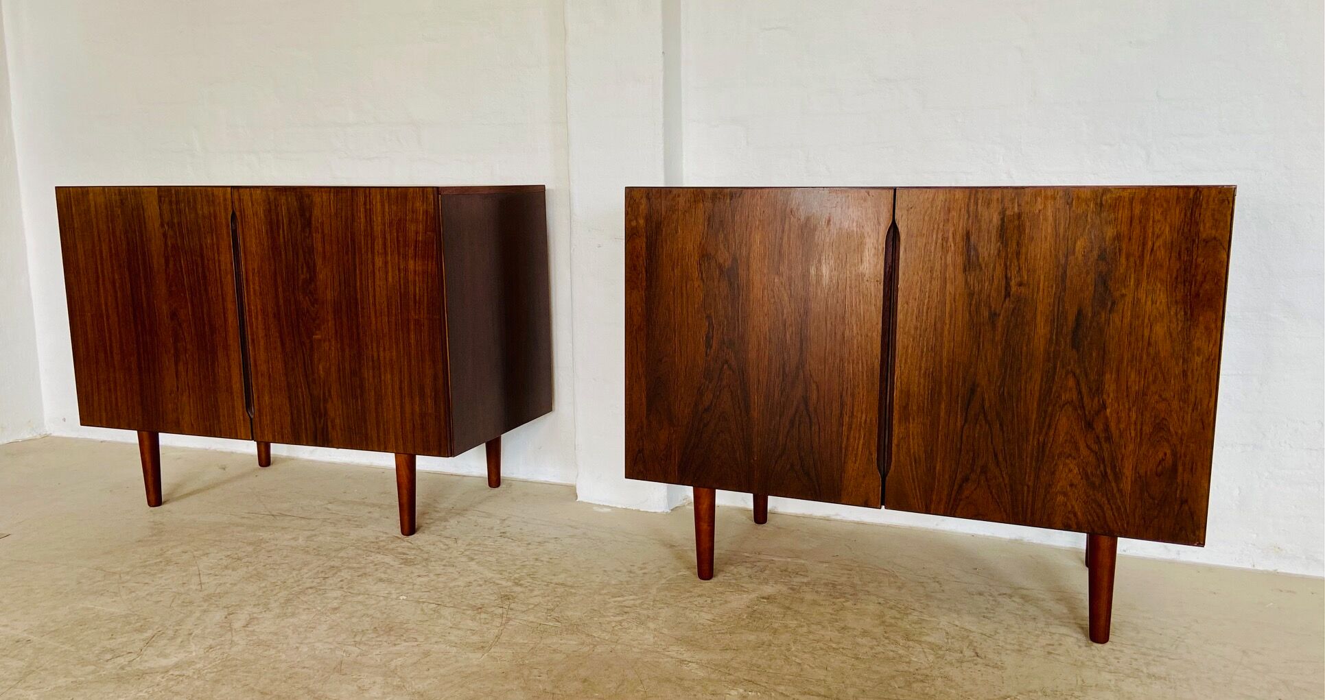 Vintage Danish mid-century matching rosewood sideboards 1960s