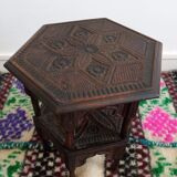 Indian sofa tips carved wood 1950