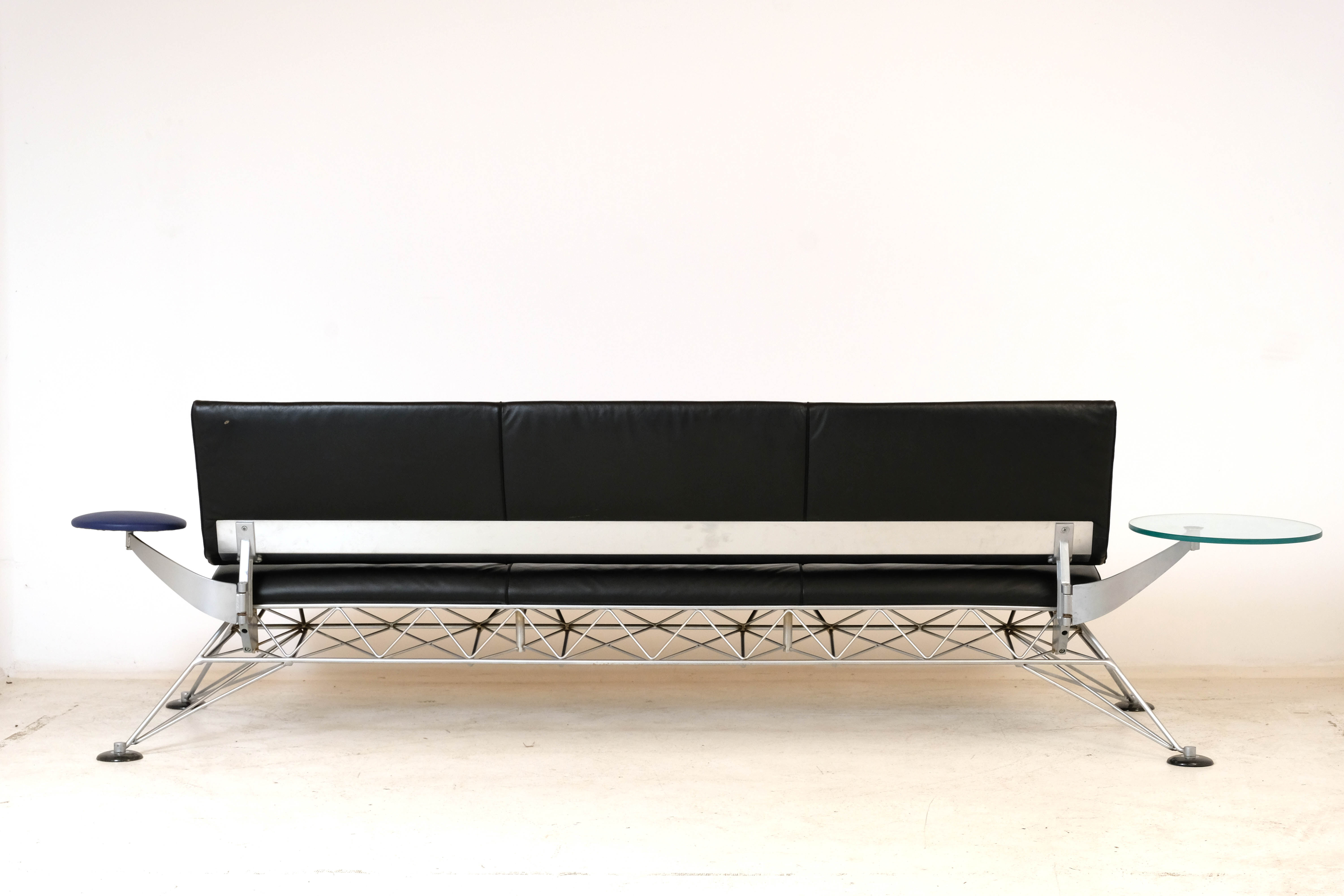Leather sofa "Wing" by Roy Fleetwood for Vitra 1990's