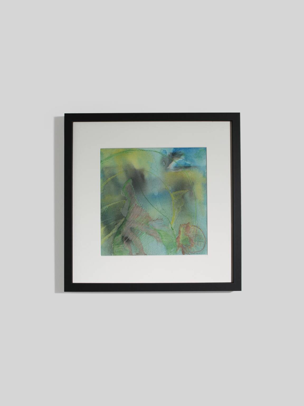 Abstract Still Life #1, 32x32cm, Watercolour, Pastel