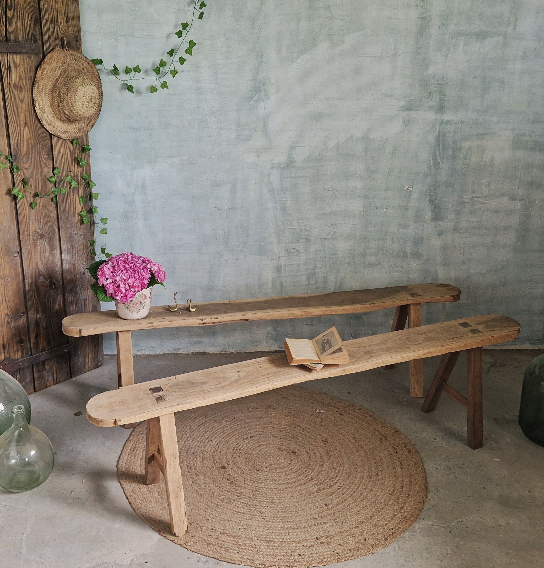 Nice pair of antique benches