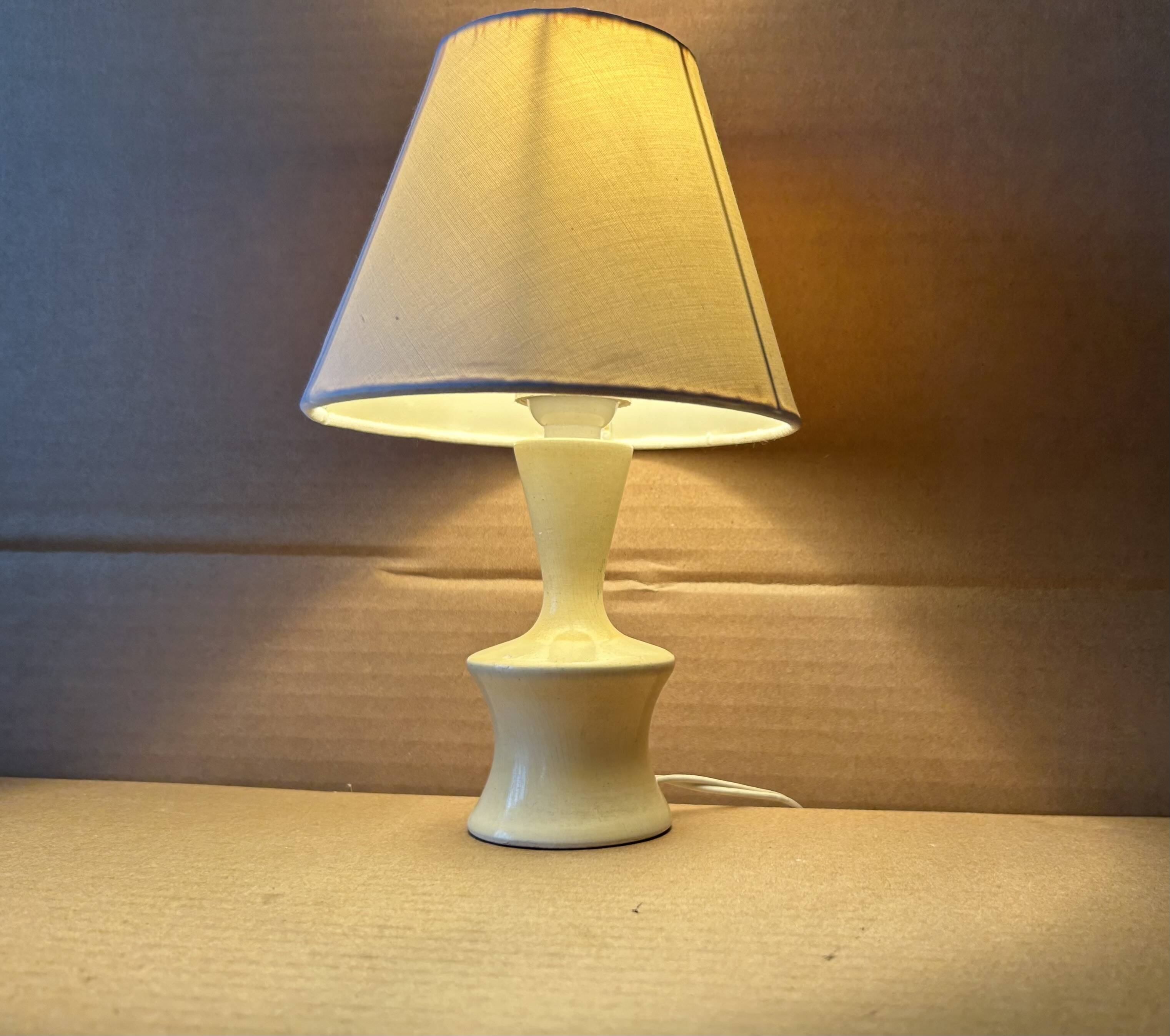 Small antique wooden lamp