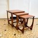 Teak trundle coffee table