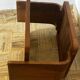 1930s Art Deco side table in marquetry walnut