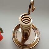 Golden brass candlestick from the 70's